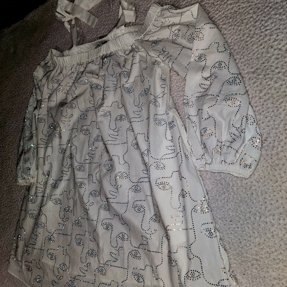 NWT Gorgeous Akira Face Off Boho Sparkling Chic Midi Dress - Picture 15 of 16